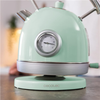 Cecotec Kettle | ThermoSense 420 Vintage | 2200 W | Electric | 1.8 L | Stainless steel | 360 rotational base | Light Green Cecotec Kettle | ThermoSense 420 Vintage | 2200 W | Electric | 1.8 L | Stainless steel | 360 rotational base | Light Green