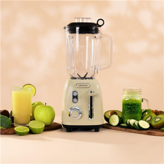 Cecotec Blender | Power Black Titanium RetroGreen | Tabletop | 1200 W | Jar capacity 1.5 L | Jar material Glass | Green