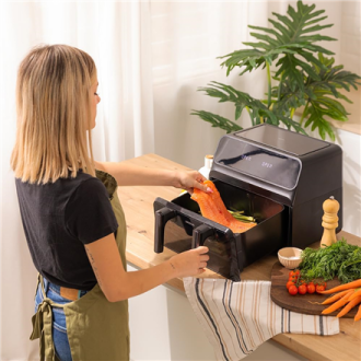 Cecotec Double hot air fryer | Cecofry Advance 9000 Window | Power 2200 W | Capacity 9 L | Black Cecotec Double hot air fryer | Cecofry Advance 9000 Window | Power 2200 W | Capacity 9 L | Black
