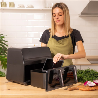 Cecotec Double hot air fryer | Cecofry Advance 9000 Window | Power 2200 W | Capacity 9 L | Black Cecotec Double hot air fryer | Cecofry Advance 9000 Window | Power 2200 W | Capacity 9 L | Black