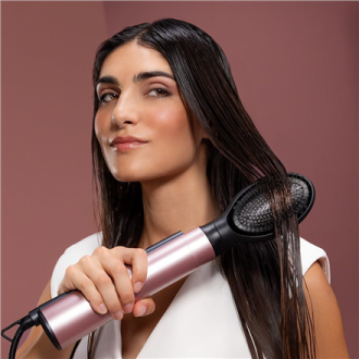 Cecotec Air Brush | CeramicCare 10in1 AirBrush | Ion conditioning | Number of heating levels 3 | 1200 W | Black/Pink