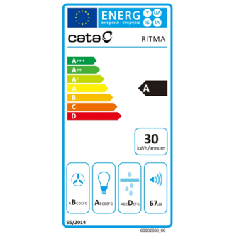 CATA RITMA 45 X /A | Hood | Canopy | Energy efficiency class A | Width 44.5 cm | Mechanical | 480 m /h | LED | Stainless steel CATA RITMA 45 X /A | Hood | Canopy | Energy efficiency class A | Width 44.5 cm | Mechanical | 480 m /h | LED | Stainless steel