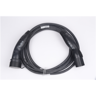 Evaka EV Charging Cable Type 2-Type 2, 22 kW, 32 A, 5 x 6 mm2, 1 x 0.5 mm2, 7 m | ITGAM3872 | Black Evaka EV Charging Cable Type 2-Type 2, 22 kW, 32 A, 5 x 6 mm2, 1 x 0.5 mm2, 7 m | ITGAM3872 | Black