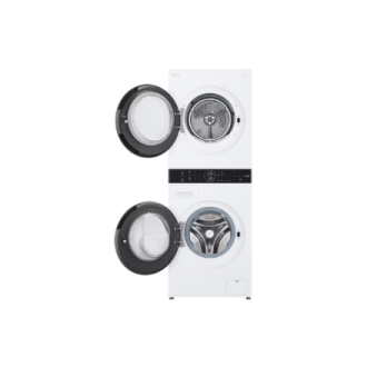 LG | Washing machine with dryer | WT1210WWF | Energy efficiency class A | Front loading | Washing capacity 12 kg | Depth 66 cm |