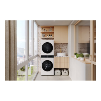 LG | Washing machine with dryer | WT1210WWF | Energy efficiency class A | Front loading | Washing capacity 12 kg | Depth 66 cm |