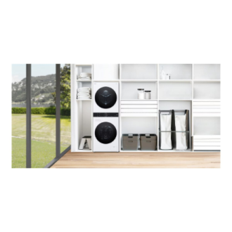 LG | Washing machine with dryer | WT1210WWF | Energy efficiency class A | Front loading | Washing capacity 12 kg | Depth 66 cm |