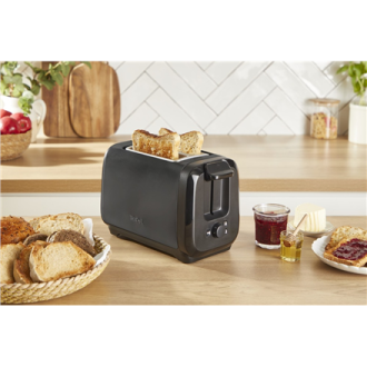 TEFAL Subito TT5S18E0 | Number of slots 2 | Power 1200 W | Black | Housing material Stainless steel/Plastic TEFAL Subito TT5S18E0 | Number of slots 2 | Power 1200 W | Black | Housing material Stainless steel/Plastic