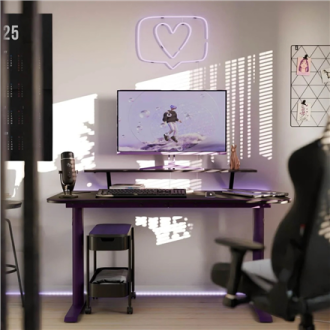 Arozzi Gaming Desk | Arena Medium | Purple Arozzi Gaming Desk | Arena Medium | Purple