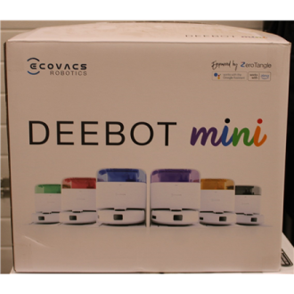 SALE OUT. Ecovacs DEEBOT mini Vacuum cleaner, Robot, Wet&Dry, ZeroTangle Technology, Agile Navigation, White/Blue + Auto-empty s SALE OUT. Ecovacs DEEBOT mini Vacuum cleaner, Robot, Wet&Dry, ZeroTangle Technology, Agile Navigation, White/Blue + Auto-empty s