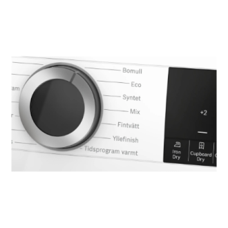 Bosch Dryer Machine | WQG2420PSN | Energy efficiency class A++ | Front loading | 9 kg | Heat pump | LED | Depth 61.3 cm | White Bosch Dryer Machine | WQG2420PSN | Energy efficiency class A++ | Front loading | 9 kg | Heat pump | LED | Depth 61.3 cm | White
