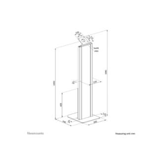 Neomounts Floor stand | FL15-628BL1 | Fixed | Maximum weight (capacity) 3 kg | Black Neomounts Floor stand | FL15-628BL1 | Fixed | Maximum weight (capacity) 3 kg | Black