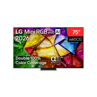 LG 4K evo AI Mini RGB TV | 75MRGB87B3B | 75 | Smart TV | webOS | UHD | Black LG 4K evo AI Mini RGB TV | 75MRGB87B3B | 75 | Smart TV | webOS | UHD | Black
