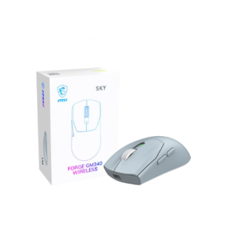 MSI Gaming Mouse | FORGE GM340 WIRELESS | Wireless | 2.4 GHz, Bluetooth , USB | Sky MSI Gaming Mouse | FORGE GM340 WIRELESS | Wireless | 2.4 GHz, Bluetooth , USB | Sky