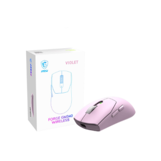 MSI Gaming Mouse | FORGE GM340 WIRELESS | Wireless | 2.4 GHz, Bluetooth , USB | Violet MSI Gaming Mouse | FORGE GM340 WIRELESS | Wireless | 2.4 GHz, Bluetooth , USB | Violet