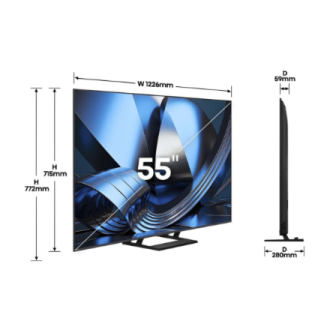 Hisense TV | 55U7SE | 55 | Smart TV | VIDAA Smart OS | UHD | Black Hisense TV | 55U7SE | 55 | Smart TV | VIDAA Smart OS | UHD | Black