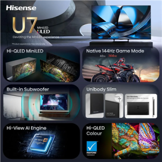 Hisense TV | 55U7SE | 55 | Smart TV | VIDAA Smart OS | UHD | Black Hisense TV | 55U7SE | 55 | Smart TV | VIDAA Smart OS | UHD | Black