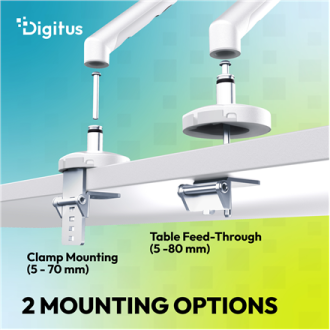 Digitus Desk Mount | Tilt, rotation, pivot | Single design monitor mount | 35 Digitus Desk Mount | Tilt, rotation, pivot | Single design monitor mount | 35