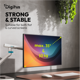 Digitus Desk Mount | Tilt, rotation, pivot | Single design monitor mount | 35 Digitus Desk Mount | Tilt, rotation, pivot | Single design monitor mount | 35
