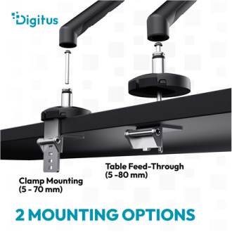 Digitus Desk Mount | Tilt, rotation, pivot | Single design monitor mount | 35 Digitus Desk Mount | Tilt, rotation, pivot | Single design monitor mount | 35