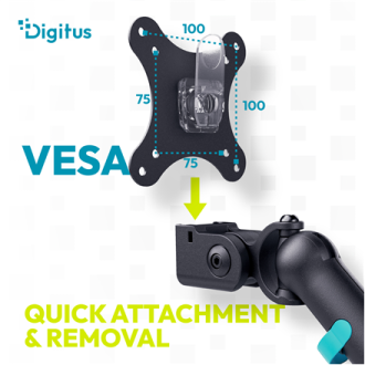 Digitus Desk Mount | Tilt, rotation, pivot | Single design monitor mount | 35 Digitus Desk Mount | Tilt, rotation, pivot | Single design monitor mount | 35