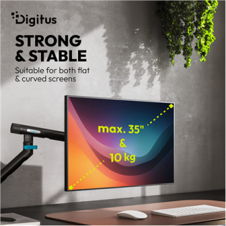 Digitus Desk Mount | Tilt, rotation, pivot | Single design monitor mount | 35 Digitus Desk Mount | Tilt, rotation, pivot | Single design monitor mount | 35