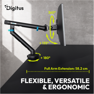 Digitus Desk Mount | Tilt, rotation, pivot | Single design monitor mount | 35 Digitus Desk Mount | Tilt, rotation, pivot | Single design monitor mount | 35