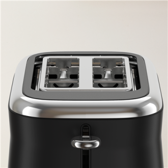 TEFAL Toaster | TT7208E0 Collection Retro | Power 850 W | Number of slots 2 | Housing material Stainless steel | Black