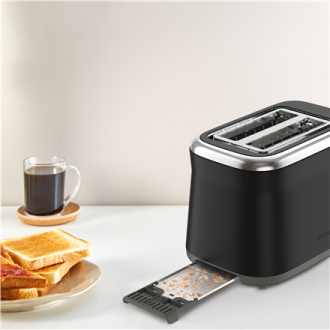 TEFAL Toaster | TT7208E0 Collection Retro | Power 850 W | Number of slots 2 | Housing material Stainless steel | Black