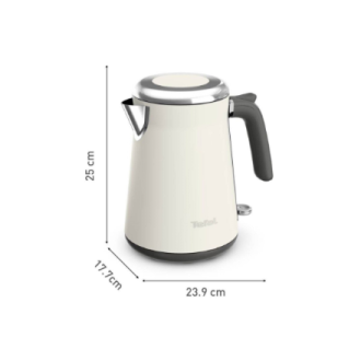 TEFAL Kettle | Collection KI666AE0 | Electric | 2400 W | 1.7 L | Stainless steel | 360 rotational base | Ivory TEFAL Kettle | Collection KI666AE0 | Electric | 2400 W | 1.7 L | Stainless steel | 360 rotational base | Ivory
