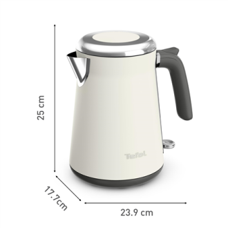 TEFAL Kettle | Collection KI666AE0 | Electric | 2400 W | 1.7 L | Stainless steel | 360 rotational base | Ivory TEFAL Kettle | Collection KI666AE0 | Electric | 2400 W | 1.7 L | Stainless steel | 360 rotational base | Ivory
