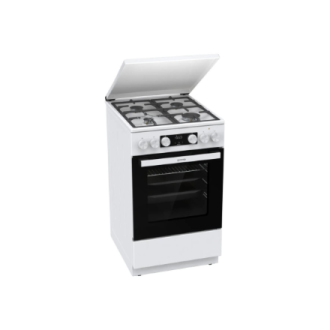 Gorenje GK5C42WF-B | Cooker | Hob type Gas | Oven type Electric | White | Width 50 cm | Grilling | Depth 59.4 cm | 70 L Gorenje GK5C42WF-B | Cooker | Hob type Gas | Oven type Electric | White | Width 50 cm | Grilling | Depth 59.4 cm | 70 L