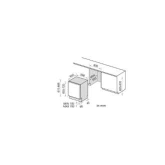 Midea Dishwasher | MDWEB1403MB-WS | Built-in | Width 60 cm | Number of place settings 14 | Number of programs 9 | Energy efficie Midea Dishwasher | MDWEB1403MB-WS | Built-in | Width 60 cm | Number of place settings 14 | Number of programs 9 | Energy efficie
