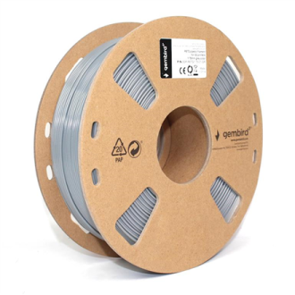 Gembird Filament, PETG, 1.75 mm, 1 kg | 3DP-PETG1.75-01-GR | PETG filament | Grey Gembird Filament, PETG, 1.75 mm, 1 kg | 3DP-PETG1.75-01-GR | PETG filament | Grey