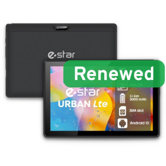ESTAR Renewed Grade A | 10.1 URBAN Tablet 4GB | Black | 64 GB | Android ESTAR Renewed Grade A | 10.1 URBAN Tablet 4GB | Black | 64 GB | Android