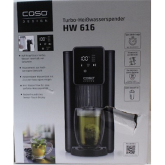 SALE OUT. Caso HW 616 Turbo Hot Water Dispenser, Capacity 2.5 L, Stainless steel, Black | SALE OUT. Caso Turbo Hot Water Dispens
