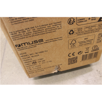 SALE OUT. Muse M-1990 DJ Party Box Double Bluetooth CD, DAMAGED PACKAGING | Muse | Party Box Double Bluetooth CD Speaker | M-199 SALE OUT. Muse M-1990 DJ Party Box Double Bluetooth CD, DAMAGED PACKAGING | Muse | Party Box Double Bluetooth CD Speaker | M-199