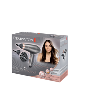 Remington | Hair Dryer | AC8820 | 2200 W | Number of temperature settings 3 | Ionic function | Diffuser nozzle | Silver Remington | Hair Dryer | AC8820 | 2200 W | Number of temperature settings 3 | Ionic function | Diffuser nozzle | Silver