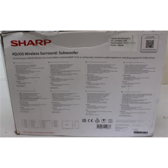 SALE OUT. Sharp AQUOS Wireless Surround Subwoofer | Sharp | AQUOS Surround Subwoofer | CP-AWS0101 | Wi-Fi | DAMAGED PACKAGING, U SALE OUT. Sharp AQUOS Wireless Surround Subwoofer | Sharp | AQUOS Surround Subwoofer | CP-AWS0101 | Wi-Fi | DAMAGED PACKAGING, U