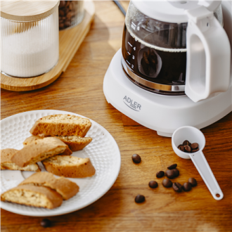 Adler Coffee Maker | AD 4381w | Drip | 600 W | White Adler Coffee Maker | AD 4381w | Drip | 600 W | White