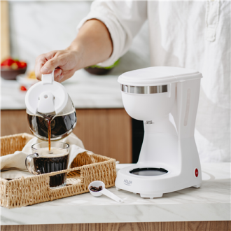 Adler Coffee Maker | AD 4381w | Drip | 600 W | White Adler Coffee Maker | AD 4381w | Drip | 600 W | White