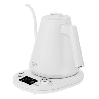 Adler | Kettle | AD 1349w | Electric | 1100 W | 1 L | Stainless Steel | 360 rotational base | White Adler | Kettle | AD 1349w | Electric | 1100 W | 1 L | Stainless Steel | 360 rotational base | White