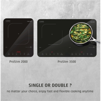 Caso Mobile Single Hob | ProSlim 2000 | Induction | Number of burners/cooking zones 1 | Touch | Timer | Black Caso Mobile Single Hob | ProSlim 2000 | Induction | Number of burners/cooking zones 1 | Touch | Timer | Black
