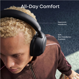 Anker Soundcore Space 2 | Headphones | Over-ear | Microphone | Jet Black | Noise canceling Anker Soundcore Space 2 | Headphones | Over-ear | Microphone | Jet Black | Noise canceling