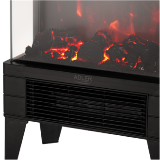 Adler LED electric fireplace with remote control | AD 7755 | Ceramic Heater | 2000 W | Number of power levels 2 | Black Adler LED electric fireplace with remote control | AD 7755 | Ceramic Heater | 2000 W | Number of power levels 2 | Black
