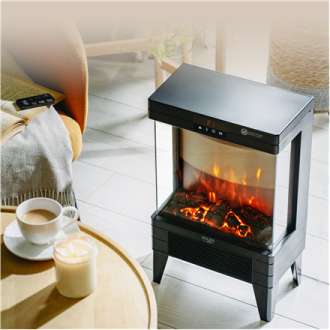 Adler LED electric fireplace with remote control | AD 7755 | Ceramic Heater | 2000 W | Number of power levels 2 | Black Adler LED electric fireplace with remote control | AD 7755 | Ceramic Heater | 2000 W | Number of power levels 2 | Black