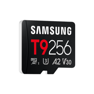 Samsung microSDXC UHS-I Card | T9 | 256 GB | microSD | Flash memory class U3, V30, A2 Samsung microSDXC UHS-I Card | T9 | 256 GB | microSD | Flash memory class U3, V30, A2