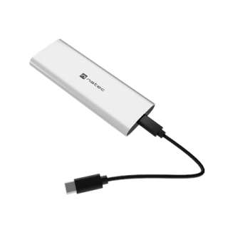 Natec | Rhino M.2 NVME Lite USB-C External, Gen 2 Steel Arctic Silver | Solid-state drive interface NVMe Natec | Rhino M.2 NVME Lite USB-C External, Gen 2 Steel Arctic Silver | Solid-state drive interface NVMe