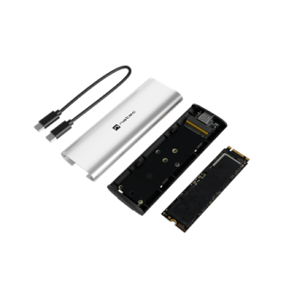 Natec | Rhino M.2 NVME Lite USB-C External, Gen 2 Steel Arctic Silver | Solid-state drive interface NVMe Natec | Rhino M.2 NVME Lite USB-C External, Gen 2 Steel Arctic Silver | Solid-state drive interface NVMe