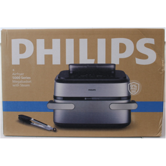 SALE OUT. Philips NA565/02 Airfryer with steam function, flexible Megabasket, 10 L, Silver/Black | Philips DAMAGED PACKAGING | 2 SALE OUT. Philips NA565/02 Airfryer with steam function, flexible Megabasket, 10 L, Silver/Black | Philips DAMAGED PACKAGING | 2