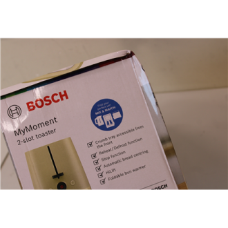 SALE OUT. Bosch TAT3M127 MyMoment Compact toaster, 950 W, 2 slots, Beige | SALE OUT. Compact Toaster | TAT3M127 MyMoment | Numbe SALE OUT. Bosch TAT3M127 MyMoment Compact toaster, 950 W, 2 slots, Beige | SALE OUT. Compact Toaster | TAT3M127 MyMoment | Numbe